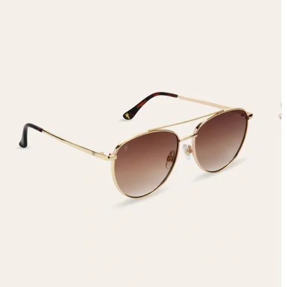 FRYE & CO Aviator Women\'s Sunglasses FRYE AND CO. Silver Aviators Womens Sunglasses 100%UVA-UVB  main image 4